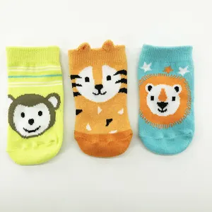 Manufacturer supplier custom logo accept cartoon colorful cute pattern cotton socks for newborn infant baby socks