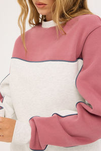 OEM Women's Long Sleeve Casual Cotton Fitted Sweatshirts Solid Print Breathable Plus Size Design <b>Flannel</b> Fabric Hoodie for Women - Product Image 2