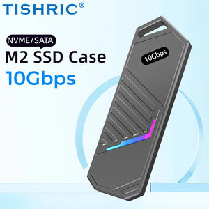 铝合金双协议M.2固态硬盘外壳: 10Gbps超快传输速度，兼容NVMe和SATA协议 - Product Image 2