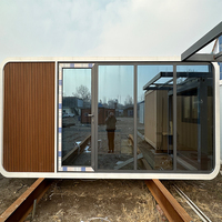 Casa Contenedor Prefabricada Todo en Uno Apple Cabin, Estructura de Acero, Panel Sándwich, Certificación CE, Diseño Moderno, Tamaño Personalizado