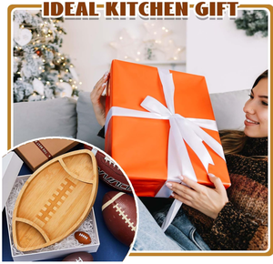 Grands plateaux ronds en bois durables peints à la main de style campagnard écologiques pour les fêtes - Product Image 4