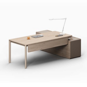 CEOs Luxury Modern Office Furniture L-Shape Wooden Executive Director Desk with Modular and Extendable Features - Product Image 5