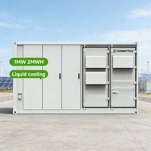 500Kwh 1Mwh 2Mwh 산업용 20피트 태양광 컨테이너 에너지 저장 시스템 선웨이 BESS 1MW 수냉식 태양광 시스템 - Product Image 2