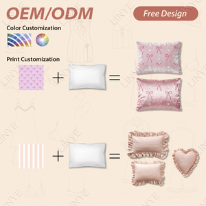 Cojines Decorativos para el Hogar, Cojines Suaves para Sofá y Cama, Almohada Decorativa con Lazo Grande de Satén, Almohada con Lazo, Almohadas Decorativas - Product Image 2