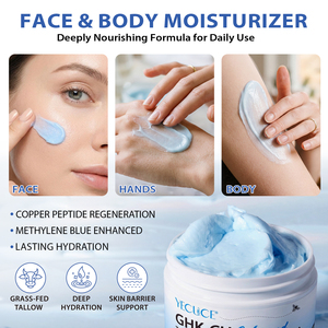 MasaiGGe GHK-Cu Bálsamo Facial de Cobre Azul, Péptidos de Cobre, Sebo de Res y Miel, Reafirmante, Hidratante y Reparador, Bálsamo de Sebo y Miel con GHK-Cu - Product Image 4