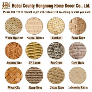 Cesta de Almacenamiento de Pañales Rectangular Azul Tejida de Paja HN, Cesta de Regalo Portátil de Jacinto de Agua - Product Image 4