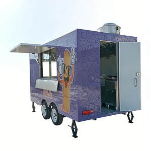 CE DOT Custom Coffee Trailer Stainless Steel Full Tailor Made Barista For Burger Fast Food Street Vending Mobile Kitchen - Product Image 5