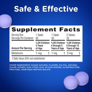 Suplemento de Melatonina para Niños - Apto para Niños, Sabor Natural a Uva, Ideal para los Mercados Norteamericano y Europeo - Product Image 5