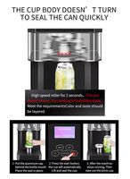 Machine à sceller les canettes de soda Baiwin 3 Seconds Can Seal, machine à sceller les canettes automatique avec couvercle en aluminium