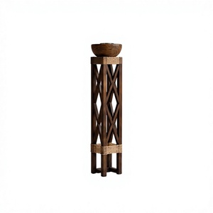 Quemador de incienso de madera natural hecho a mano con base de madera y diseño esférico para aromaterapia, decoración para el hogar para Ramadán y Eid. - Product Image 2