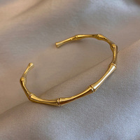 Bracelet de couple en acier inoxydable doré pour femme, haut de gamme, avec diamants, luxe discret, géométrique, tendance, cadeau de mariage, bijoux de fête