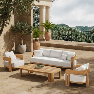 Ensemble de canapés de jardin en aluminium de haute qualité, imperméable et durable, pour villa, jardin, balcon, piscine - Product Image 4