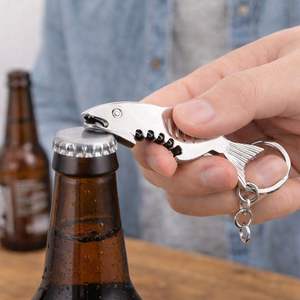 Llavero Abridor de Botellas con Forma de Tiburón, de Aleación de Zinc, Ecológico, Duradero, con Logotipo Personalizado, Promocional - Product Image 4