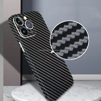 PVC Carbon Fiber Mobiele Telefoonhoesje Achterkant Stickers voor Schermbeschermer Snijplotter