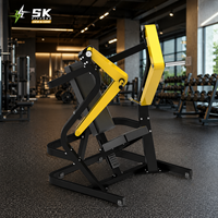 Machine de musculation commerciale SK pour press à la presse inclinée, en acier Q235 de 3,0 mm, avec pile de poids de 100 kg, pour l'entraînement des pectoraux supérieurs, équipement de fitness pour clubs et salles de sport