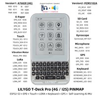 Terminal de développement portable tout-en-un JQJ LILYGO T-Deck Pro avec ESP32-S3, LoRa, écran tactile E-Ink, GPS, apprentissage IA