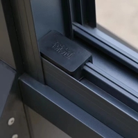 Ventana corredera RG81, buen precio, ventana de alta calidad, aislamiento acústico, ventanas corredizas de vidrio de aleación de aluminio
