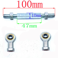 Kit de biellettes de direction M8 avec rotule 90/100/105/110/125/135 mm pour mini quad électrique pour enfants 49cc, karting, buggy, quad, pièces détachées