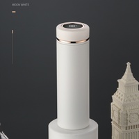 Bouteille d'eau intelligente en acier inoxydable 316 à double paroi de 500 ml avec infuseur à thé, affichage de la température et isolation pour consommation directe