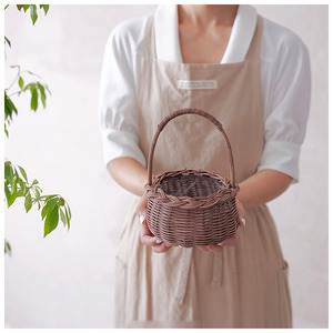 <span class=keywords><strong>Wicker</strong></span> mây dệt <span class=keywords><strong>Mini</strong></span> Vòng handmade giỏ hoa không thấm nước lưu trữ giỏ - Product Image 3