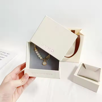 Petite Boîte d'Expédition Magnétique pour Bijoux Emballage Velours de Voyage Boîtes à Bijoux de Luxe de Haute Qualité avec Logo Imprimé