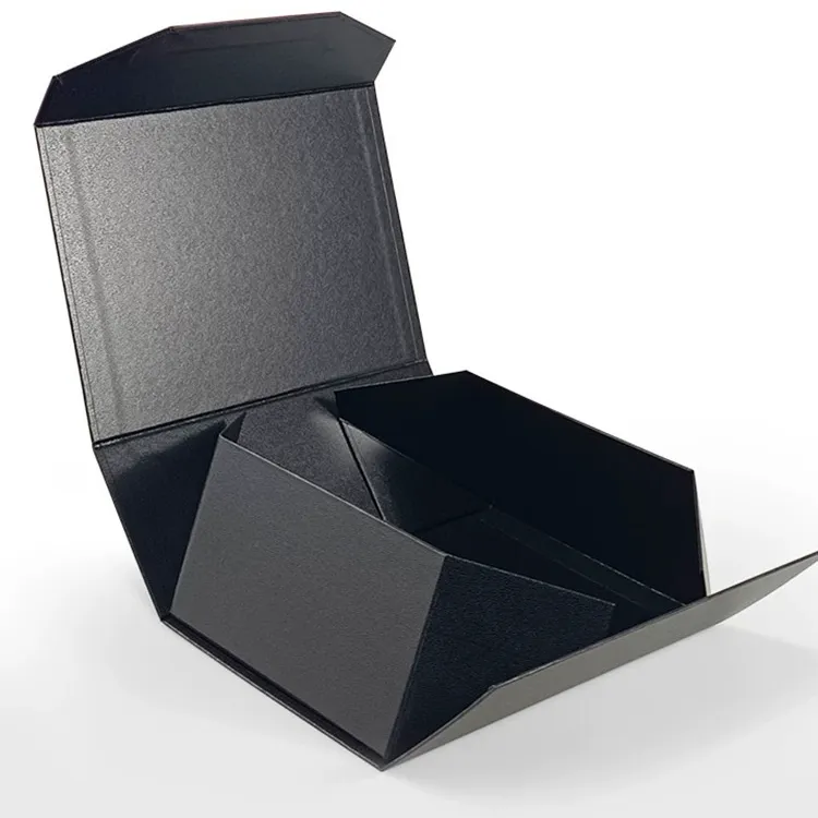 Individuelles Logo bedruckte faltbare Karton-Geschenkbox für Geburtstagstabletten magnetische umgekehrte Aufbewahrungsbox