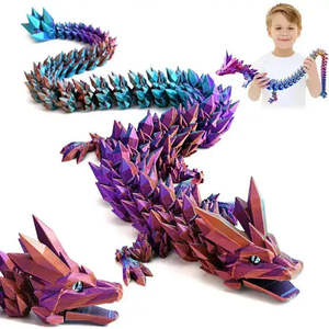 Drago di cristallo drago 3D mobile con aspetto squamoso - Product Image 1