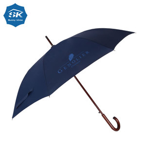 Men's Luxury wood handle umbrella and <b>wooden</b> stick umbrella sun protection business stock wholesale hook umbrellas - Product Image 1