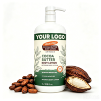 Crème Corporelle Hydratante et Éclaircissante au Beurre de Coco et Huile de Coco OEM, Nourrissante pour Peaux Sèches, Parfum Longue Durée