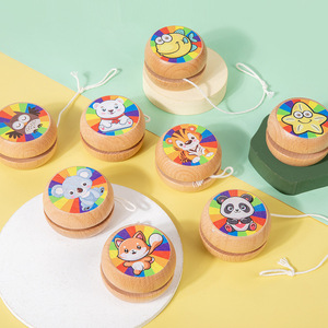 <span class=keywords><strong>Yo</strong></span>-<span class=keywords><strong>yo</strong></span> de Madera con Diseño de Animales Clásicos de Dibujos Animados, para Juegos al Aire Libre, para Niños, Venta al Por Mayor, Fabricante con Logotipo Personalizado - Product Image 2