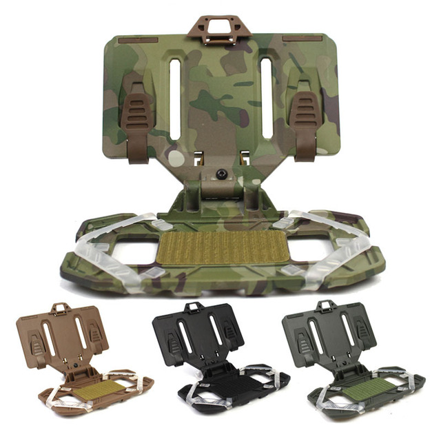 Tactical MOLLE Folded Phone Holder Universal Chest Phone Case Phone Board Holder Hanging Bracket