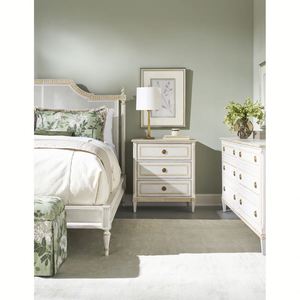 French Provincial Natural Rattan Cane <b>Platform</b> <b>Bed</b> Solid Birch <b>Wood</b> <b>Frame</b> King Queen Size Wingback Headboard Eco-Friendly - Product Image 3