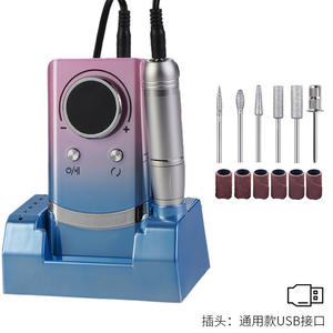 Neue wiederauf ladbare tragbare V8-Nagelbohrmaschine 45000 U/min Poliermittel entferner Maniküre Salon Nagels chl eifer aus Kunststoff - Product Image 2