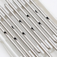 Seringue vétérinaire réutilisable d'aiguilles d'infusion de pis d'acier inoxydable de 25*100mm pour le perçage de canule émoussée médicale/laitière/bétail