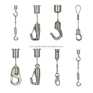 Chine Système de suspension de lumière LED en acier inoxydable intérieur du fabricant Kit de suspension Tendeur de câble métallique Accessoires d'<span class=keywords><strong>éclairage</strong></span> - Product Image 3