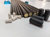 Tube de fût de queue de billard en fibre de carbone de 12,2 mm, fûts de queue pré-évidés avec remplissage en mousse, embout et insert de joint