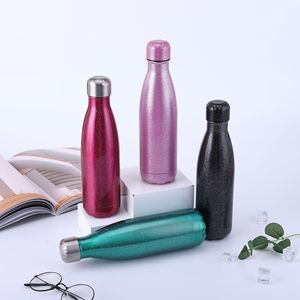 Verre à shot personnalisé avec logo, couvercle et paille, bouteille isotherme de 16 oz pour le sport - Product Image 2