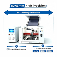 Máquina de Corte Láser de Fibra Mini VTX4040 Ruida Engraving Good Au3Tech, Corte Rápido, Sistema Dual Opcional, Máquina de Corte de Metal de Escritorio