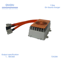 Chargeur embarqué 1,5 kW pour batteries au plomb 72V 48V 25A, chargeur OBC personnalisable