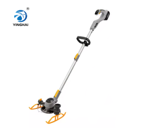 Cortacésped Eléctrico Doméstico Pequeño Multifuncional con Batería de Litio de 21V, Recortadora Manual, Desbrozadora Industrial para Bricolaje