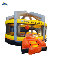 Château gonflable LilyToys Wrecking Ball pour parc d'attractions et aire de jeux en plein air