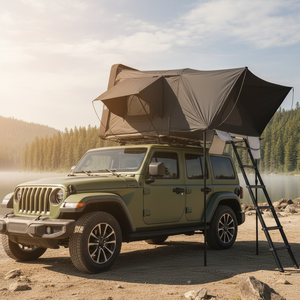 Tente de toit pliable sur mesure pour véhicule de glamping, tente de toit souple avec <span class=keywords><strong>annexe</strong></span> - Product Image 1