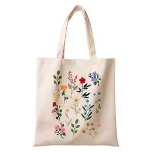 Sacchetti di <span class=keywords><strong>cotone</strong></span> stampati personalizzati in fabbrica sacchetti di Tote per piante floreali sacchetti di <span class=keywords><strong>cotone</strong></span> di alta qualità con vari modelli possono essere personalizzati - Product Image 5