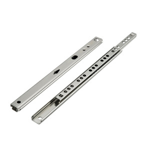 Riel deslizante moderno de acero inoxidable 304/201 de tres secciones con amortiguación para cajones de armarios, 45 mm de ancho, para uso hospitalario - Product Image 6