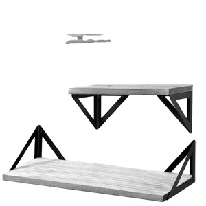 <span class=keywords><strong>De</strong></span> <span class=keywords><strong>madera</strong></span> <span class=keywords><strong>de</strong></span> Metal rústico flotante estante estantes <span class=keywords><strong>de</strong></span> 3 <span class=keywords><strong>Natural</strong></span> <span class=keywords><strong>de</strong></span> <span class=keywords><strong>madera</strong></span> montado en la pared estantes flotantes - Product Image 1
