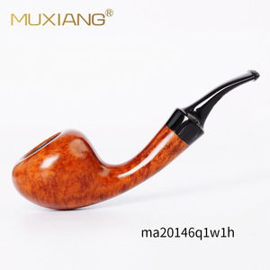 MUXIANG Briar Wood Pipe Free Style Smooth Apple Shape 3mm Tobacco Pipe For Smoking - Product Image 2