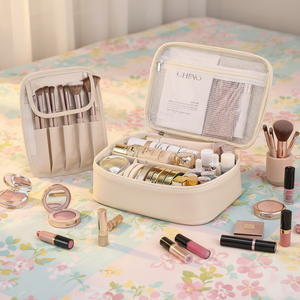 กระเป๋าเครื่องสำอางปรับแต่งได้ ความจุเยอะ ให้ความรู้สึกหรูหรา จัดเก็บเครื่องสำอางได้หลากหลาย พร้อมดีไซน์ที่เป็นเอกลักษณ์ - Product Image 4