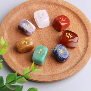 Factory Direct Natural Tumbled Authentic <strong>Chakra</strong> Stone Set <strong>Healing</strong> Stones for Meditation - Product Image 5