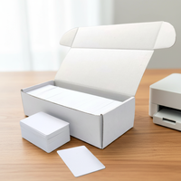 Carte vierge intelligente en PVC ISO pour contrôle d'accès, puce RFID 1k, 125/13.56MHz, sans contact, proximité TK4100, pour paiement en entreprise et hôtel, vente en gros
