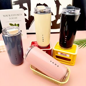 แก้วน้ำสแตนเลสเก็บความร้อน Smile ขนาด 500 มล. พร้อมฝาปิด สำหรับกาแฟและน้ำ - Product Image 1